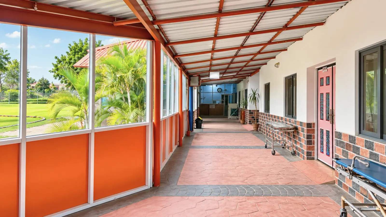 Inpatient walkways, Almadina Hospital (photo 2 of 7)